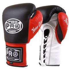 Pro Boxing Supplies Pro Boxing® Official Pro Fight Gloves - Black/Red/White