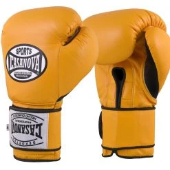 Pro Boxing Supplies Casanova Boxing® Hook And Loop Training Fight Gloves - Yellow
