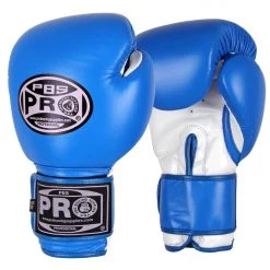 Pro Boxing Supplies Pro Boxing® Classic Leather Training Gloves - Blue