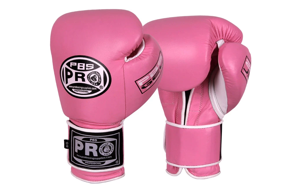 Pro Boxing Supplies Pro Boxing® Series Gel Hook And Loop Gloves - Pink 1 Pro Boxing Supplies Pro Boxing® Series Gel Hook And Loop Gloves - Pink