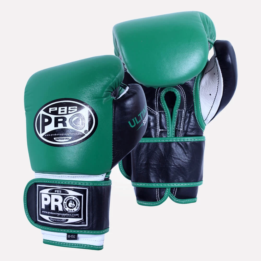 Pro Boxing Supplies Pro Boxing® Ultimate Hook And Loop Boxing Gloves – Green/Black 1 Pro Boxing Supplies Pro Boxing® Ultimate Hook And Loop Boxing Gloves – Green/Black