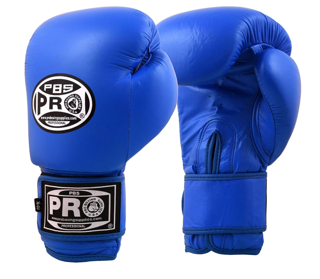 Pro Boxing Supplies Pro Boxing® Classic Leather Training Gloves - Blue 1 Pro Boxing Supplies Pro Boxing® Classic Leather Training Gloves - Blue