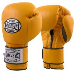 Pro Boxing Supplies Casanova Boxing® Hook And Loop Training Gloves - YELLOW