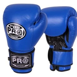 Pro Boxing Supplies Pro Boxing® Classic Leather Training Gloves - Blue 5 Pro Boxing Supplies Pro Boxing® Classic Leather Training Gloves - Blue