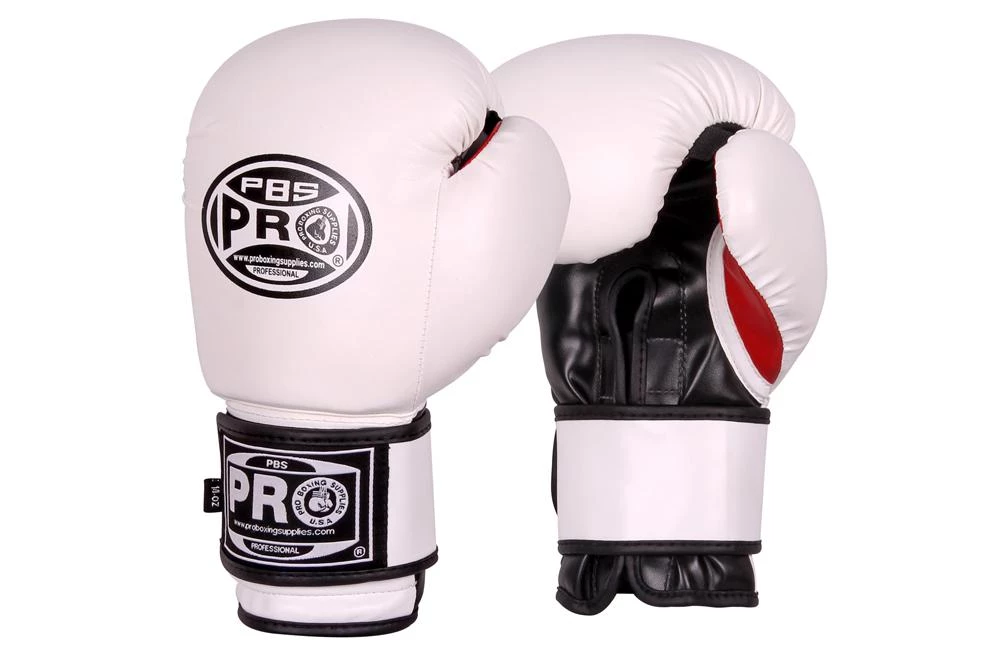 Pro Boxing Supplies Pro Boxing® Series Deluxe Starter Boxing Gloves - White 1 Pro Boxing Supplies Pro Boxing® Series Deluxe Starter Boxing Gloves - White