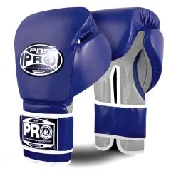 Pro Boxing Supplies Pro Boxing® Ultimate Hook And Loop Boxing Gloves – Navy/Silver