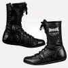 Pro Boxing Supplies Apparel Pro Boxing® High Top Leather Shoes - Black