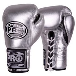 Pro Boxing Supplies Pro Boxing® Official Pro Fight Gloves - Silver