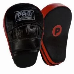 ProBoxingSupplies Coaching Pro Boxing® Deluxe Focus Mitts - Black/Red Trim