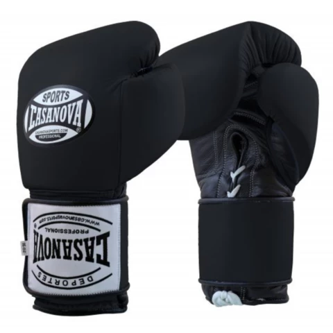 Casanova Sports Casanova Boxing® Hybrid Boxing Gloves W/ Lace-Up And Hook & Loop - Black 1 Casanova Sports Casanova Boxing® Hybrid Boxing Gloves W/ Lace-Up And Hook & Loop - Black