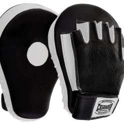 Pro Boxing Supplies Casanova Boxing® Professional Fingerless Focus Mitt - Black/White
