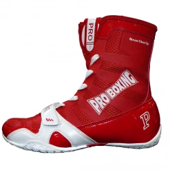 Pro Boxing Supplies Pro Boxing® Hyper Flex Boxing Shoes - Red/White Footwear