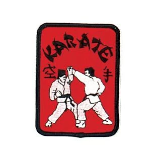 ProBoxingSupplies Accessories Red Karate Patch 1 ProBoxingSupplies Accessories Red Karate Patch