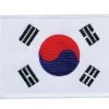 ProBoxingSupplies Korea Flag (White Border) Patch