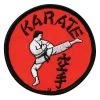 ProBoxingSupplies Accessories Black & Red Karate Circle Patch