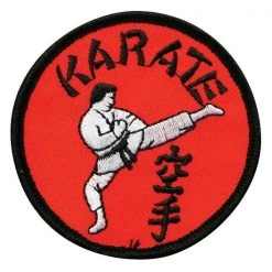 ProBoxingSupplies Accessories Black & Red Karate Circle Patch
