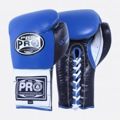 Pro Boxing Supplies Pro Boxing® Ultimate Lace-Up Boxing Gloves – Blue/Black