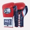 Pro Boxing Supplies Pro Boxing® Ultimate Lace-Up Boxing Gloves – Red/Black