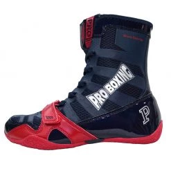 Pro Boxing Supplies Pro Boxing® Hyper Flex Boxing Shoes - Navy Blue/Red/White