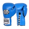 Pro Boxing Supplies Casanova Boxing® Professional Lace Up Official Fight Gloves - Blue