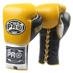 ProBoxingSupplies Pro Boxing® Series Gel Lace Gloves - Yellow