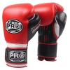 ProBoxingSupplies Pro Boxing® Series Gel Hook And Loop Gloves - Red